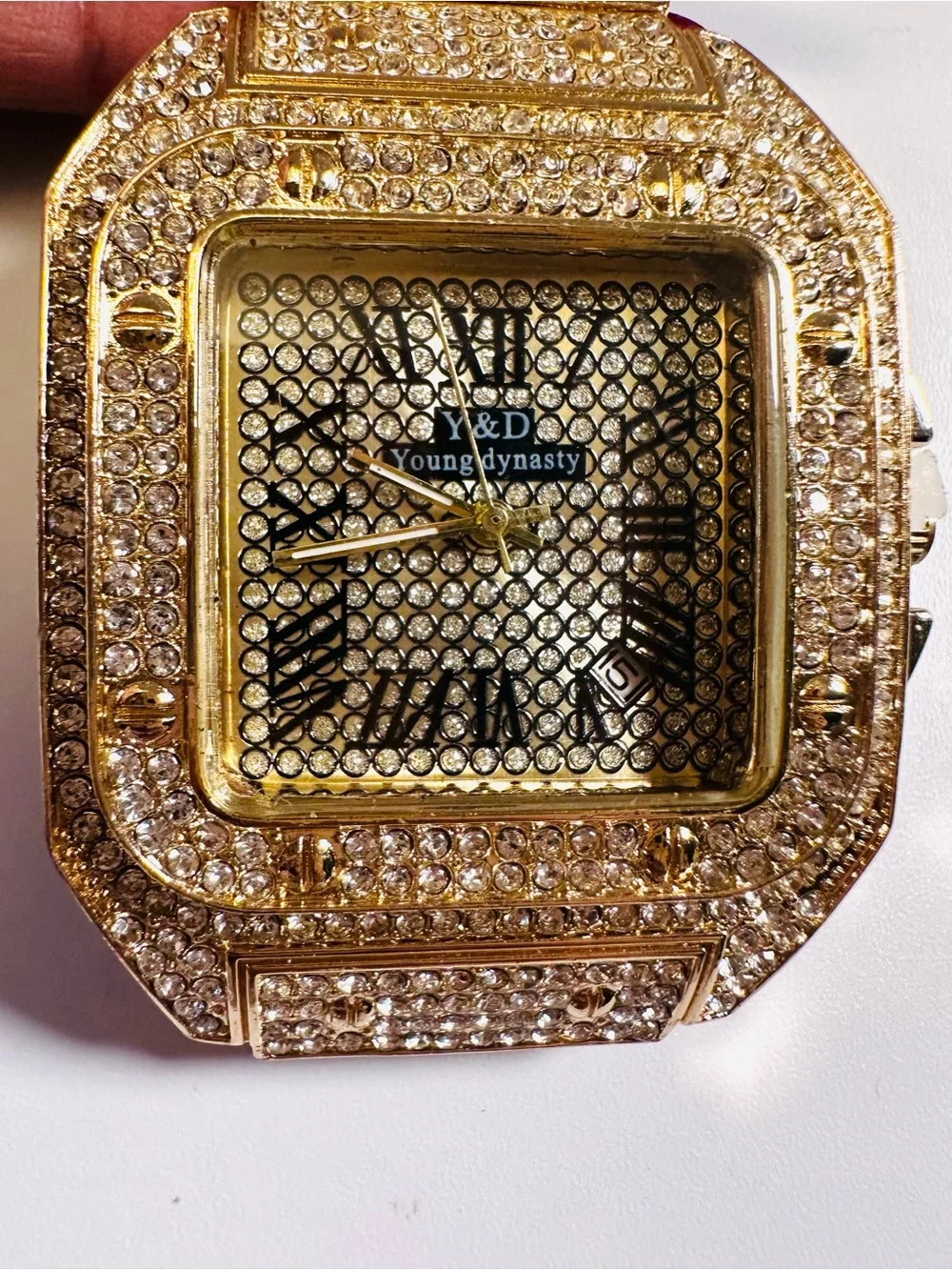 NEW Young Dynasty Street Hip Hop Bling Mens/Unisex Watch Sz 8